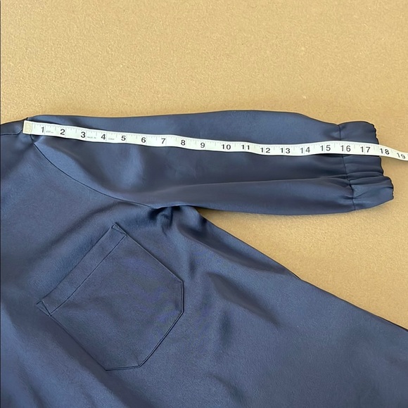 VINCE Navy Blue 3/4 Sleeve Sheath Shift Dress- Size Medium - Picture 9 of 11